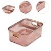 Acrylic Makeup Storage Bin Jewelry Organizer Built In Handles 23.3x15.7x8.8cm Basket