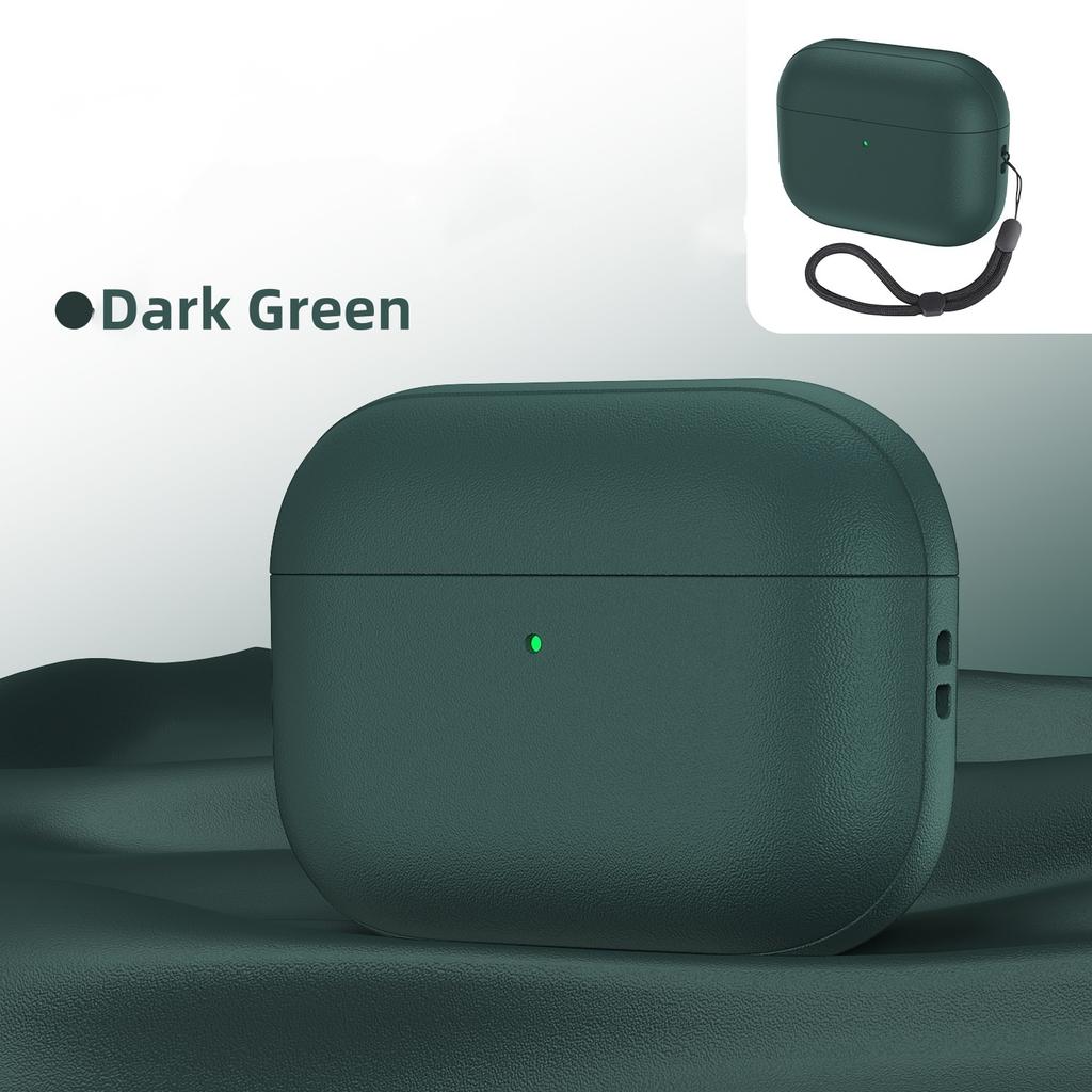 for AirPods Pro 3 Case Leather Texture Full-Body Protective For Airpods Pro 3rd Generation Case Cover with Lanyard & Cleaner Kit