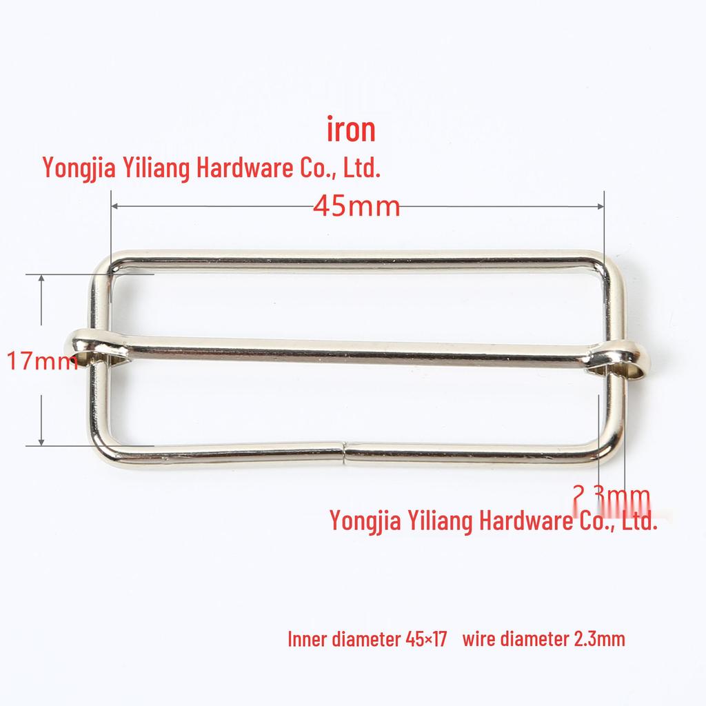 Stainless Steel Adjustable D-Ring Buckle - Copper Three-Speed Wire Pull Design