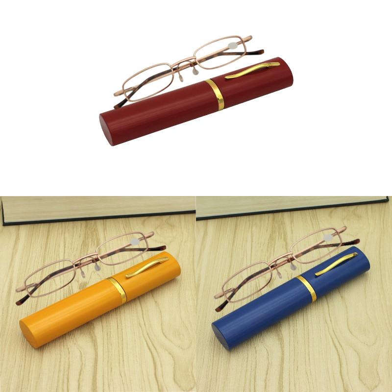 Frame Slim Metal Reading Glasses With Aluminum Alloy Storage Box Gift Fashion