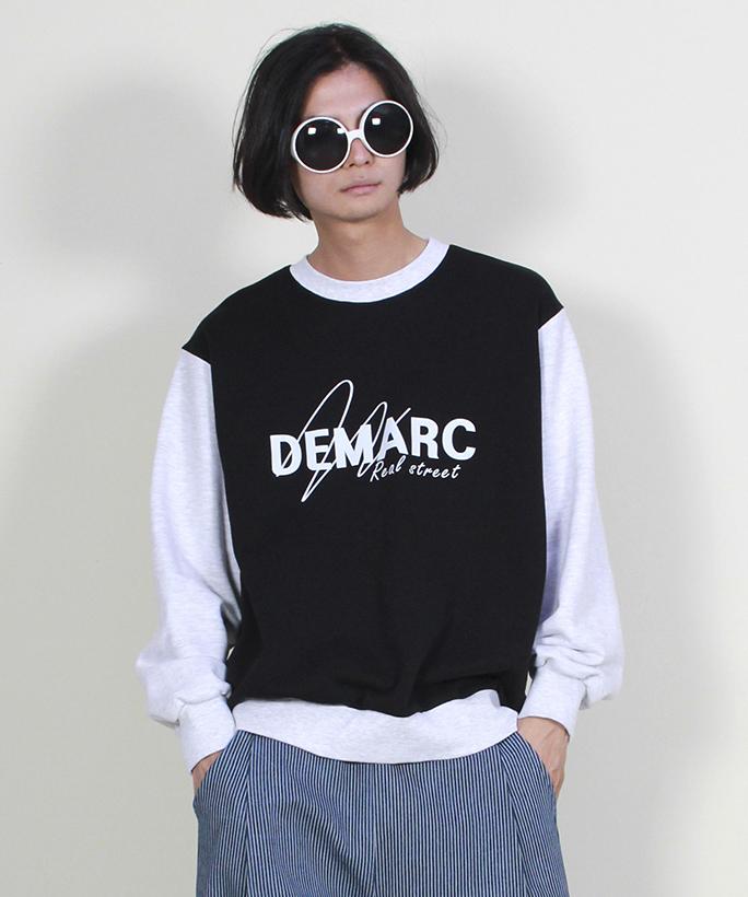 Deumakeu Color Block Logo Graphic Sweatshirt Black