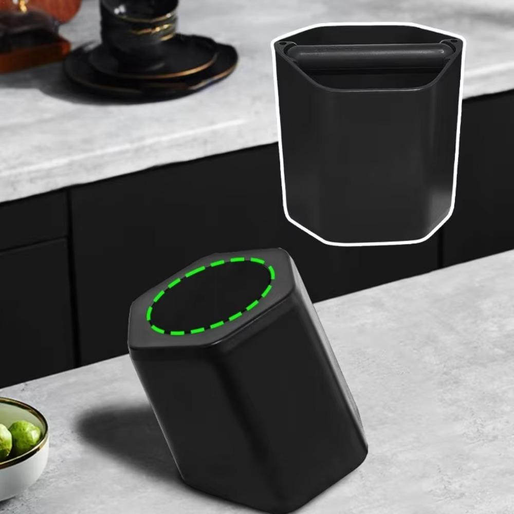 Rutschfester Boden Sechseckige Kaffeesatz-Abschlagbox Gummigriff Kaffeesatz-Eimer Barista