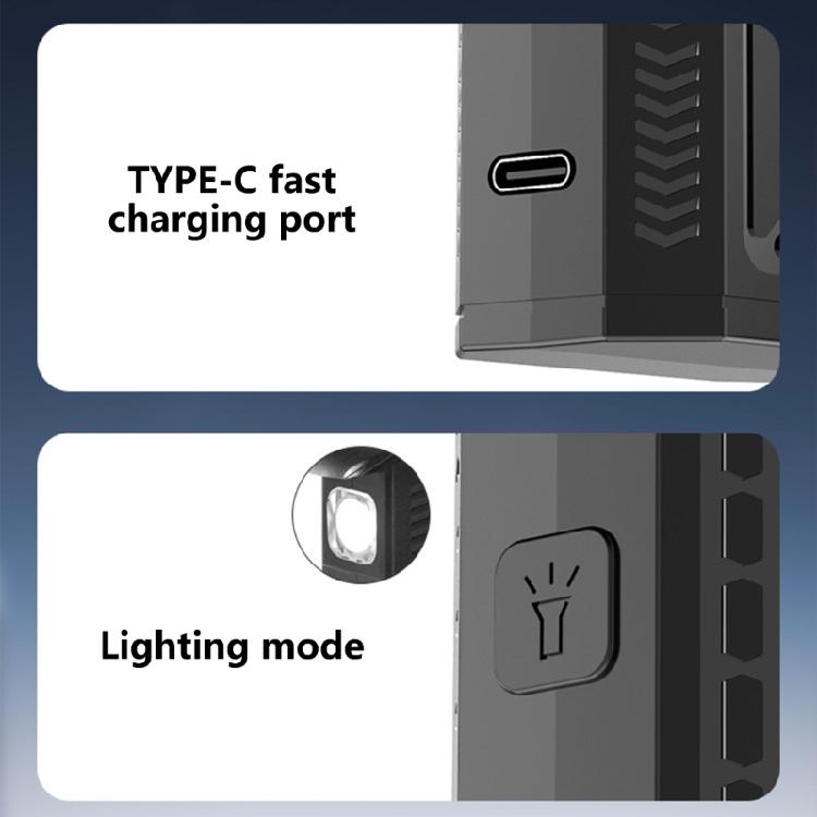 Efficient LED Camping Dust Blower Convenient Outdoor Air Dusters Blower for Lighting and Dust Clearing