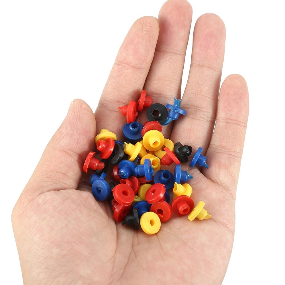 100pcs Colorful Rubber Grommet Nipples Tattoo Machine Needles Supplies