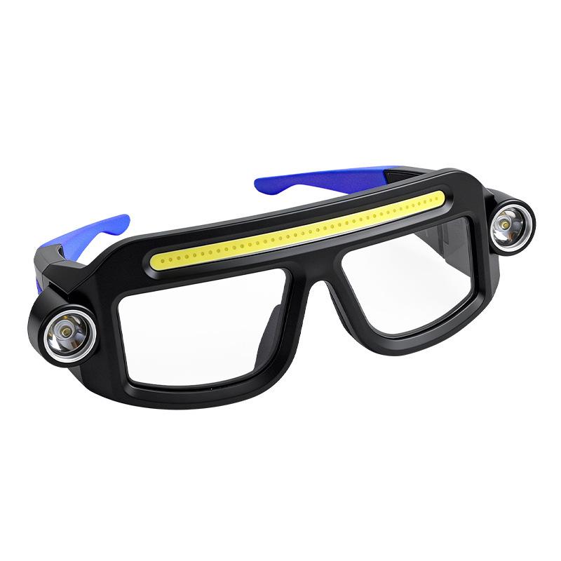 High-Brightness Windproof Headlamp Glasses for Cycling, Night Fishing, and Outdoor Work