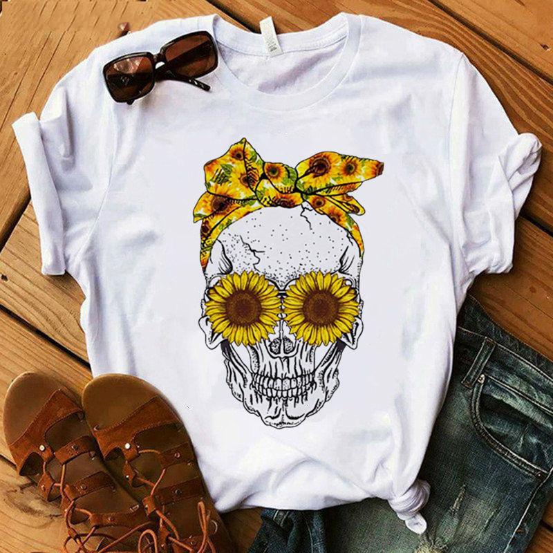 Women Crown Funny Print T Shirt Fashion Summer O Neck 90S Clothes Girl Casual