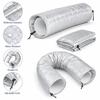 AC Vent Hose Insulation Sleeve Portable Heat Resistant Air Conditioner Duct Cover for Variable Temperature Room Cooling Use Kit