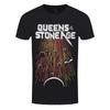 T-Shirt Queens Of The Stone Age Pioggia di Meteore Ufficiale Grigio Scuro Nuova