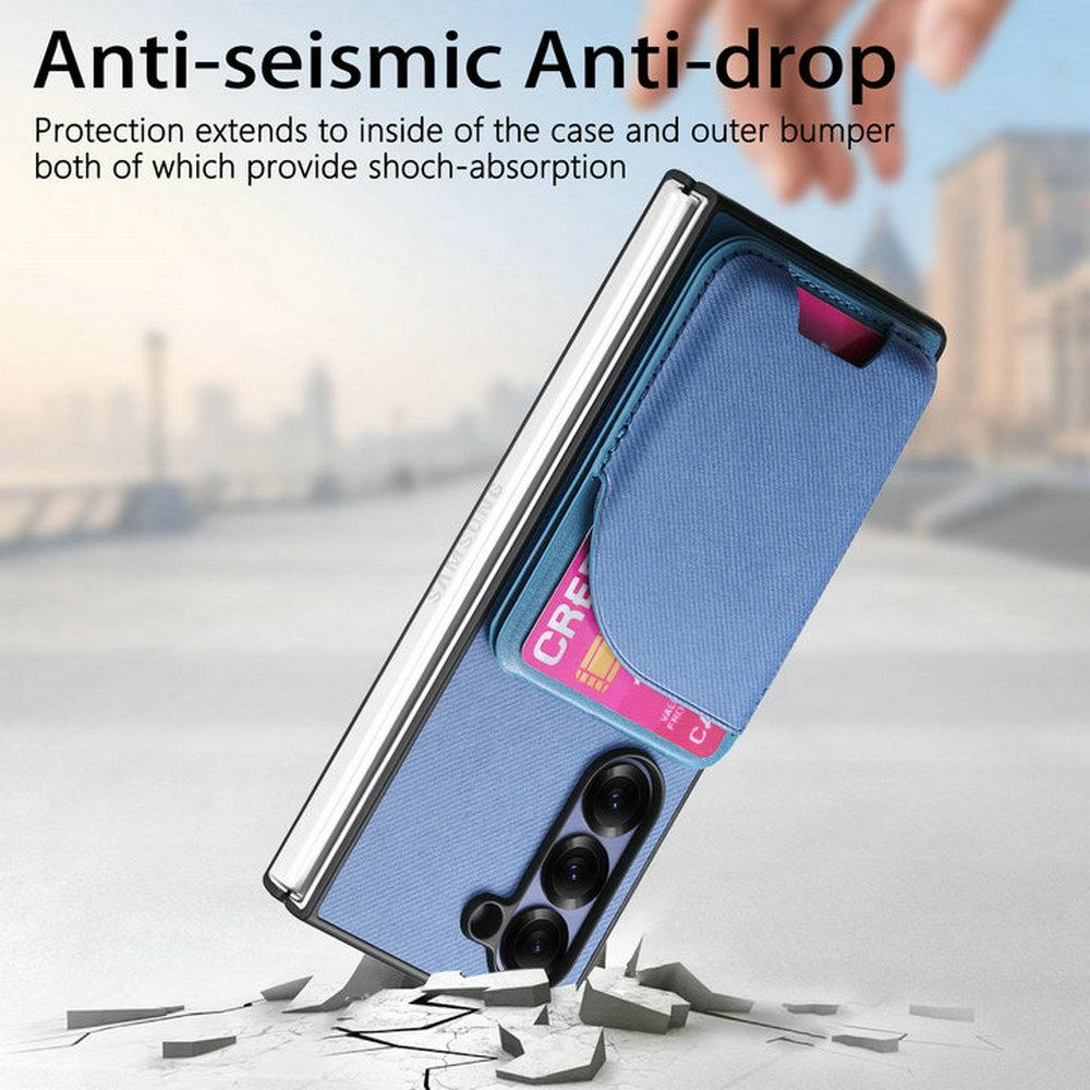 For Galaxy Z Fold 7 Funda 2 In1 Detachable Leather Magnet Case For Samsung Galaxy Z Fold 7 6 5 4 3 5G Card Bag Phone Cover Etui