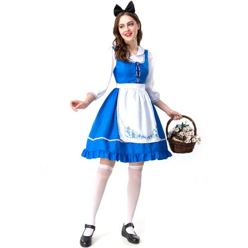 S-XXL Halloween Costume Alice In Wonderland Maid Maid Manor Fairy Tale Costume Beer Costume