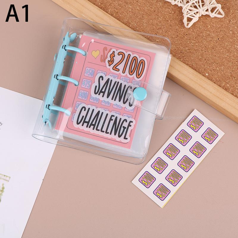 Úsporný pořadač $ 2 100/5 000 Úspory Výzva pro notebooky s volnými listy Plánovač rozpočtu bydlení Úspory v hotovosti