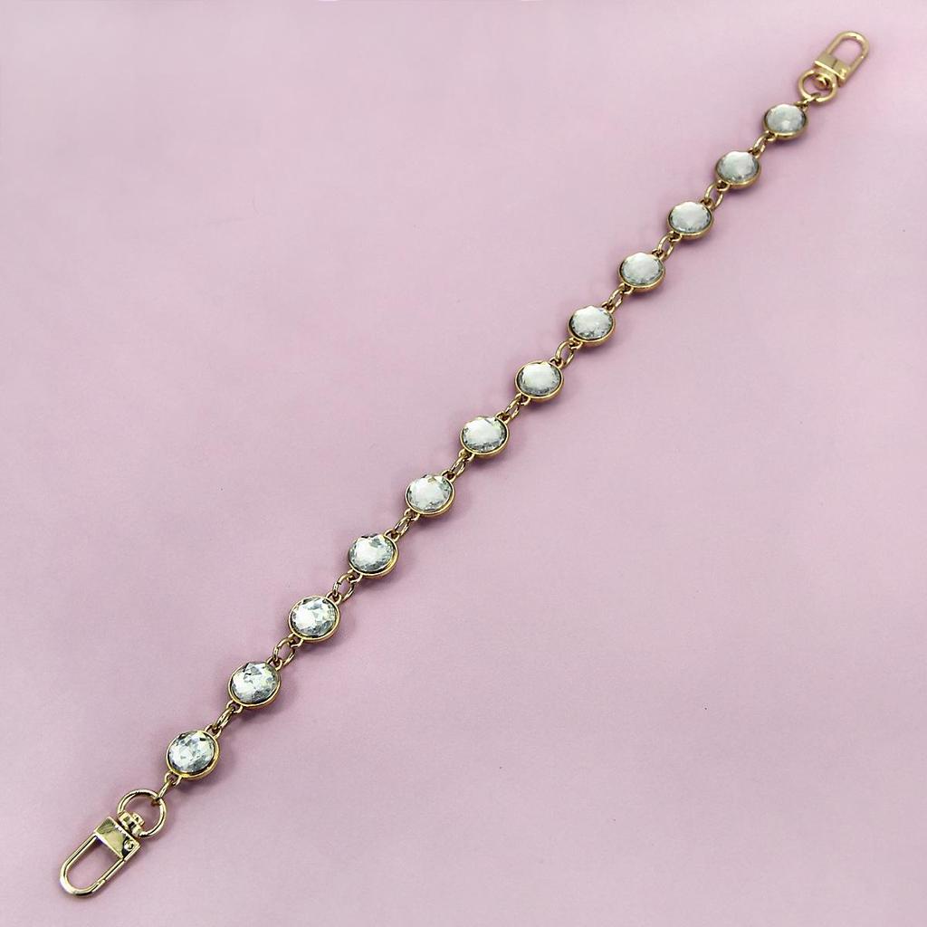 Elegant Rhinestone Crystal Handbag Chain - Luxurious European & American Fashion