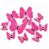 12pc Multicolor 3D Butterfly Wall Stickers Art Decal Living Room Solid Color Butterflies Wallpaper For Home Decor Mural Decals