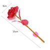 Valentine's Day Gold Foil Heart Rose Lamp - Creative Ornamental Gift