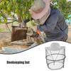 2Pcs Bee Keeper Hats Portable Beekeeping Veil Hat Wide Brim Foldable Net Head Cover Outdoor Protective Bug Net