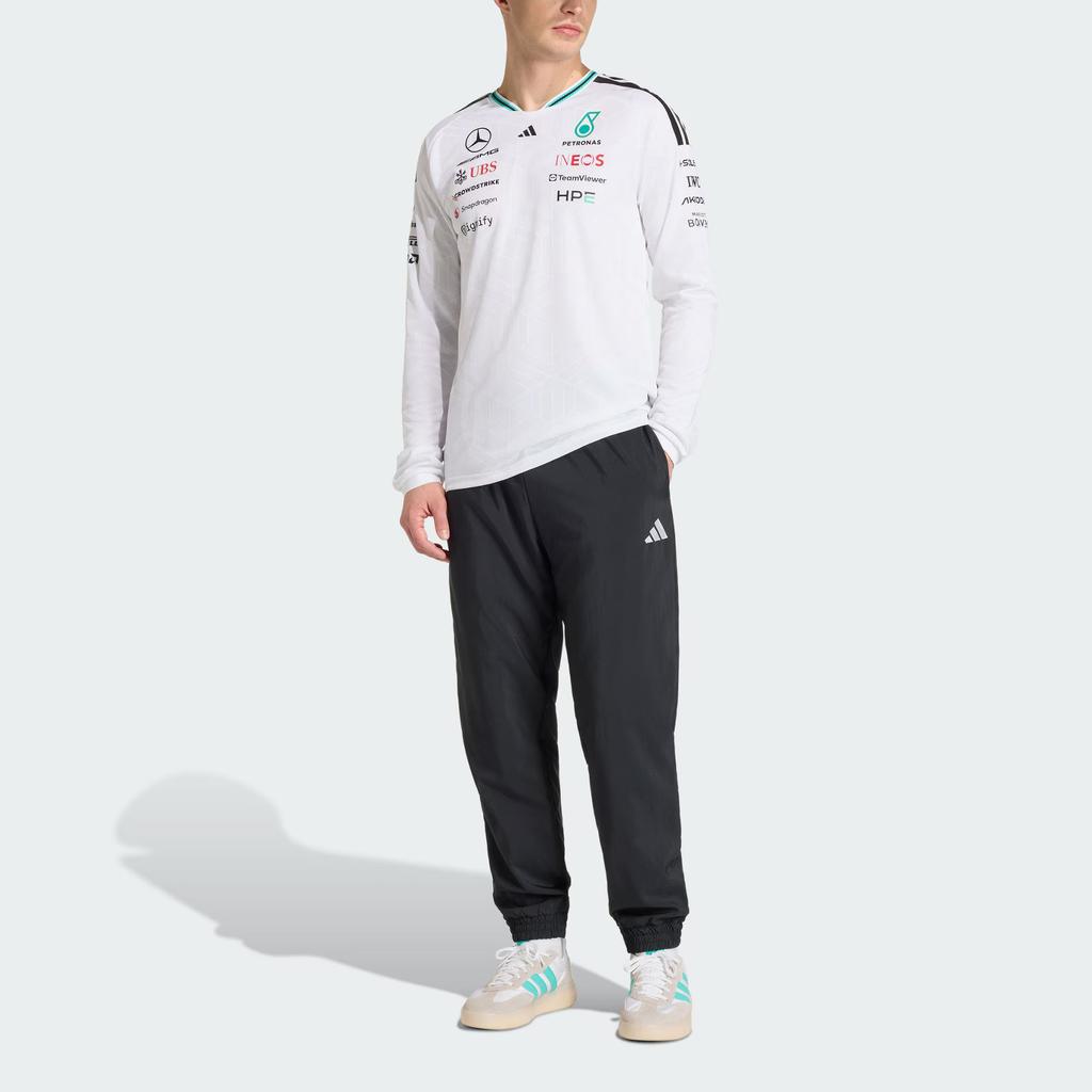 Adidas Mercedes - Amg Petronas Formula 1 Team Jersey Authentic Slim Fit Long Sleeve Sports T-Shirt Men Tops KE5308