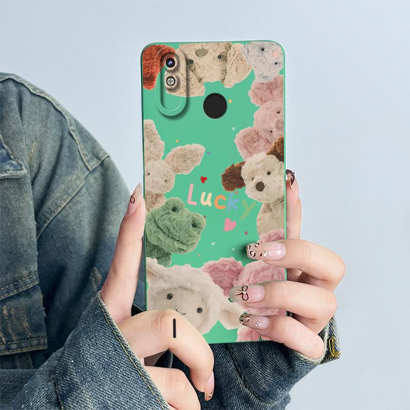 For Tecno Spark 4 Lite / Pop 3 Plus Phone Case Cover KC8S Soft Silicone Sweet Painted Cartoon Funda Lovely Printed Coque Casing
