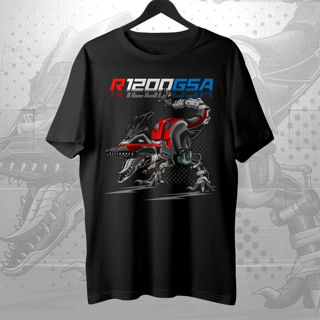 Illustration for a BMW R1200GSA 2014-2018 Dino Motorcycle Fan T Shirt