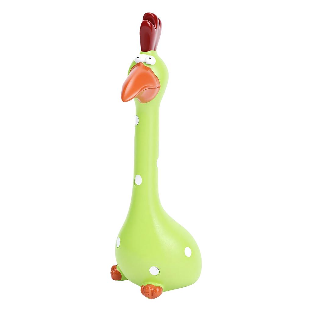Chicken Statue Creative Fun Resin Chicken Art Figurine for Outdoor Garden Desktop Decoration Green