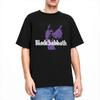 Camiseta Morada Oficial Merch de Black Sabbaths para Hombres y Mujeres Música Metal Camiseta de Algodón Puro Ropa Camisetas Vintage