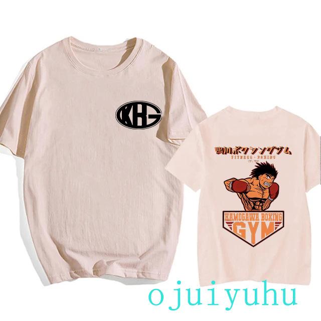 Hajime No Ippo Hip Hop EU Size TShirt Anime Harajuku Tee Tops Men Women Makunouchi Takamura T-Shirt KGB Y2k Manga Tshirt Clothes