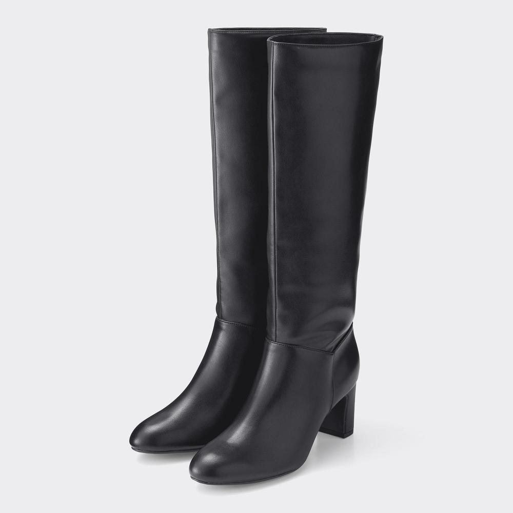 

Длинные сапоги на каблуке Gu By Uniqlo+e 09 BLACK/S