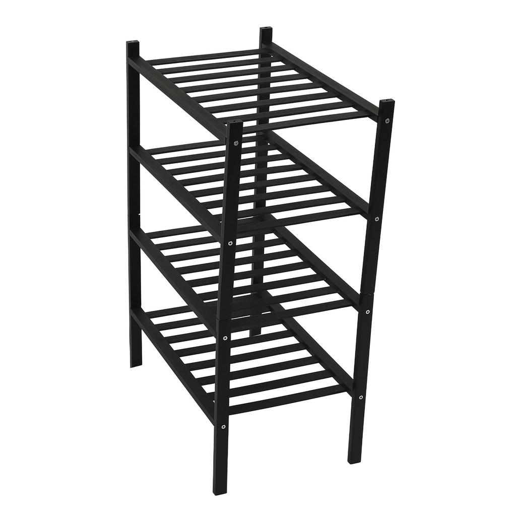 Bamboo Shoe Rack  Able Shoe Shelf Storage   for Closet Entryway Hallway Bathroom Living Room