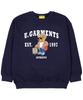 UNION GARMENTS Carrier Bear French Oversized Sweatshirt Navy