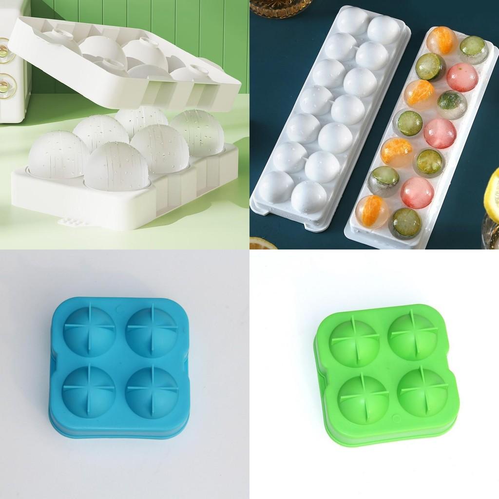 Premium Whiskey Box Ice Ball Cube Maker Tray With Stylish Round Sphere Mould