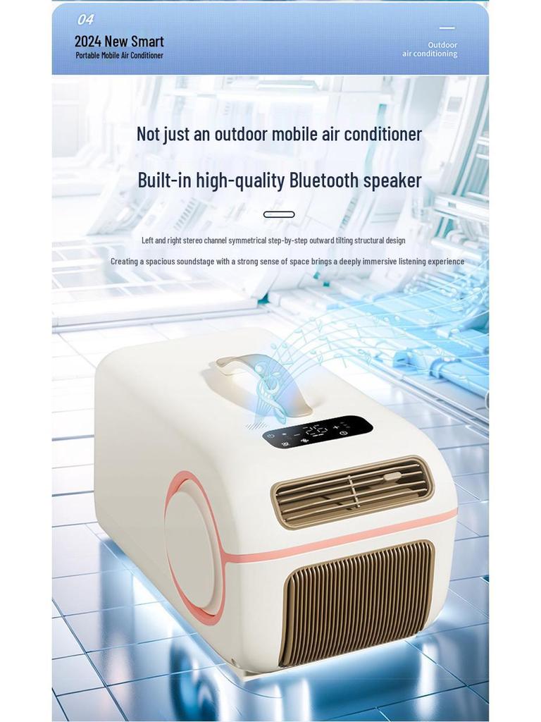 Korean Dual-Mode Portable Air Conditioner: Outdoor Camping 12V/24V Cooling & Heating