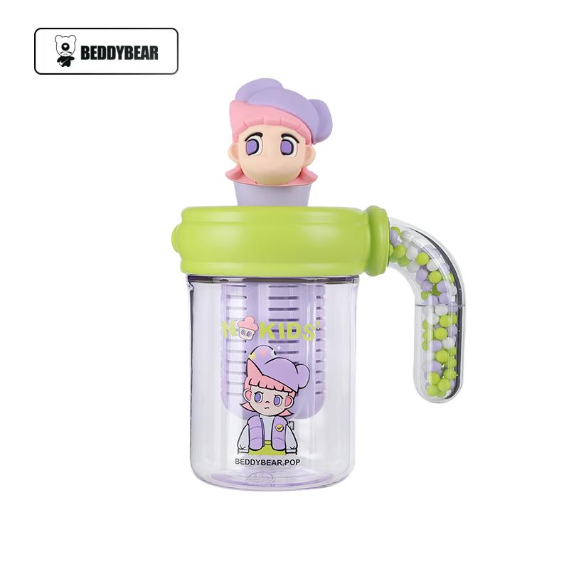 Bear Children s Portable Plastic Water Bottle with Tea Strainer