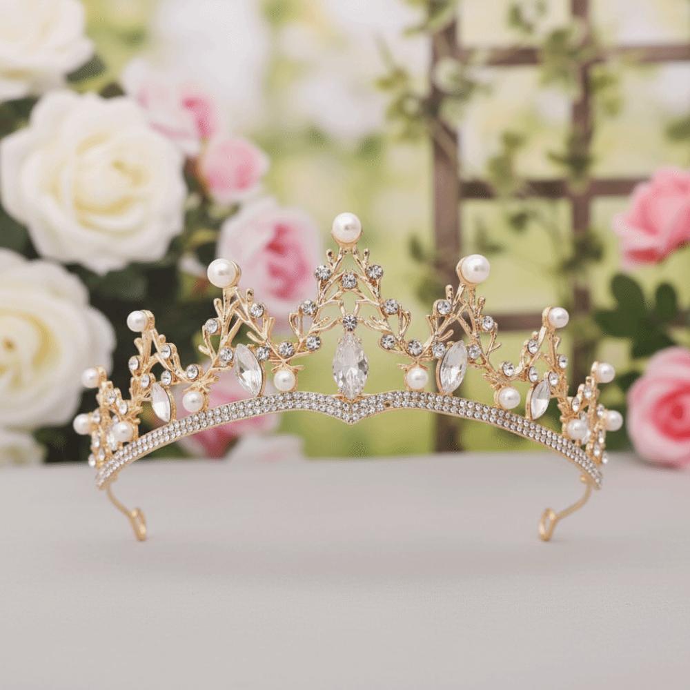 Baroque Vintage Wedding Hair Accessories Rhinestone Bridal Tiara Queen Crown  Pageant Competition
