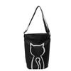 Geantă de umăr pentru femei cu imprimeu pisică Geantă tote de mare capacitate