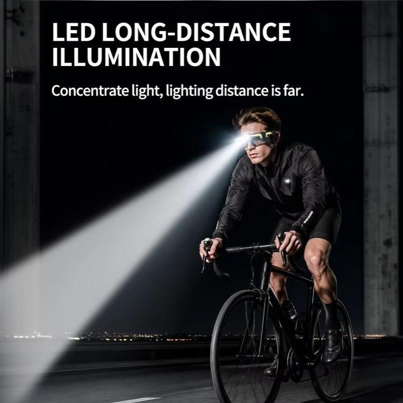 Induction Led Glasses Headlight Rechargeable Type-C Waterproof Lightweight Work Lamp For Car Maintenance Repair