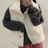 Koreańska moda zimowa bawełniana ocieplana ciepła kamizelka damska kołnierzyk ze stójką jednolity kolor kurtka na każdy mecz swobodna ładna luźna odzież nowy design