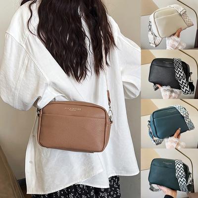 Módní dámské tašky, jednobarevné PU crossbody tašky, malé dámské tašky, dámské tašky přes rameno, malé čtvercové tašky-LJX
