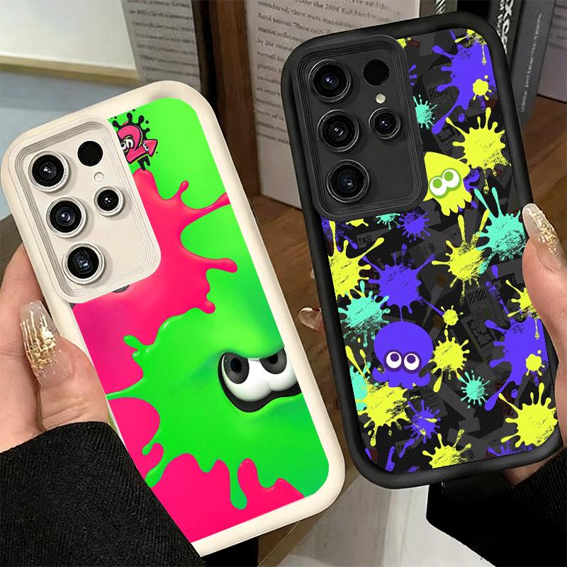 Phone Case for Samsung Galaxy S26 S25 Ultra S24 FE S-Splatoons Game Shell S23 Plus S22 + S21 S20 5G Soft Silicone Funda