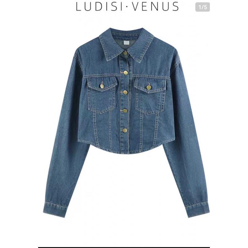 Women's Classic Hong Kong Retro Denim Shirt Jacket - Loose, Versatile, New 2026 Autumn Design