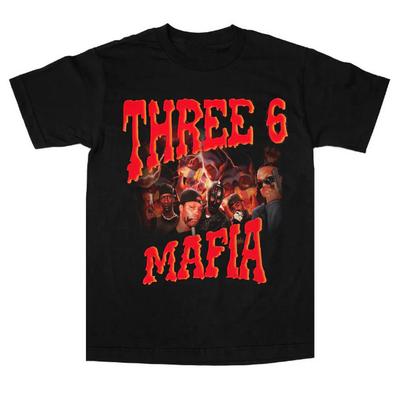 Three 6 Mafia Band Collection T Shirt Black All Size S-5XL KK521