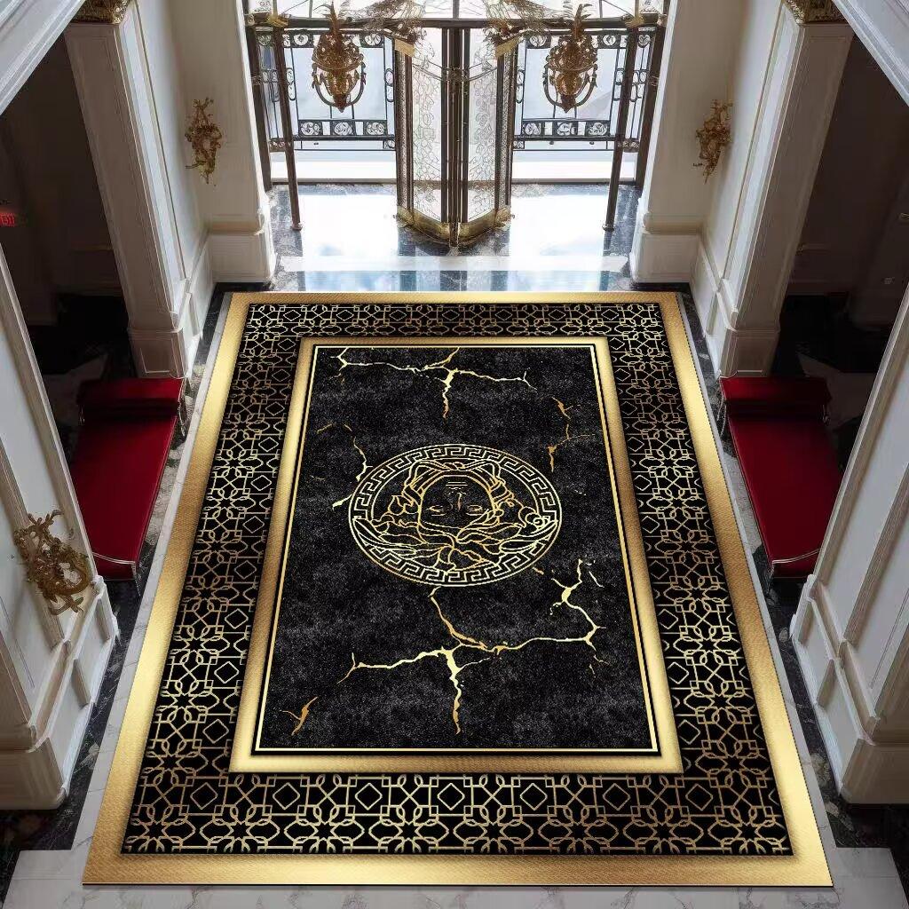 

Modern Luxury Style Carpet for Living Room Decoration Kitchen Doormat Washable Rug Balcony Bedroom Coffee Tables Mat Non-slip 60*90cm