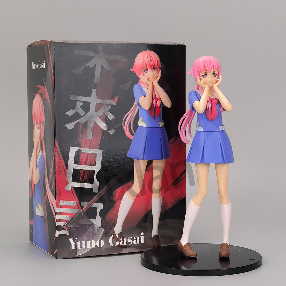 2 szt./zestaw Figurka Akcji Gasai Yuno z PVC Dziennik Przyszłości Model Anime Model Kolekcjonerski Prezent na Halloween Boże Narodzenie Zabawka Lalka