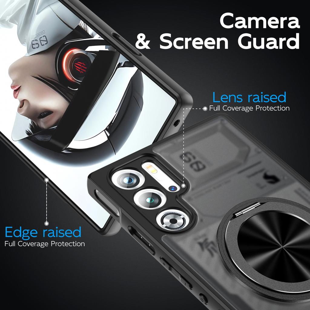 For Asus ROG Phone 8 5G/8 Pro 5G Magnetic Case TPU + PC Rotary Kickstand Phone Cover