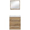 Bathroom Furniture Set 2 Pcs Artisan Oak Wood Based Material