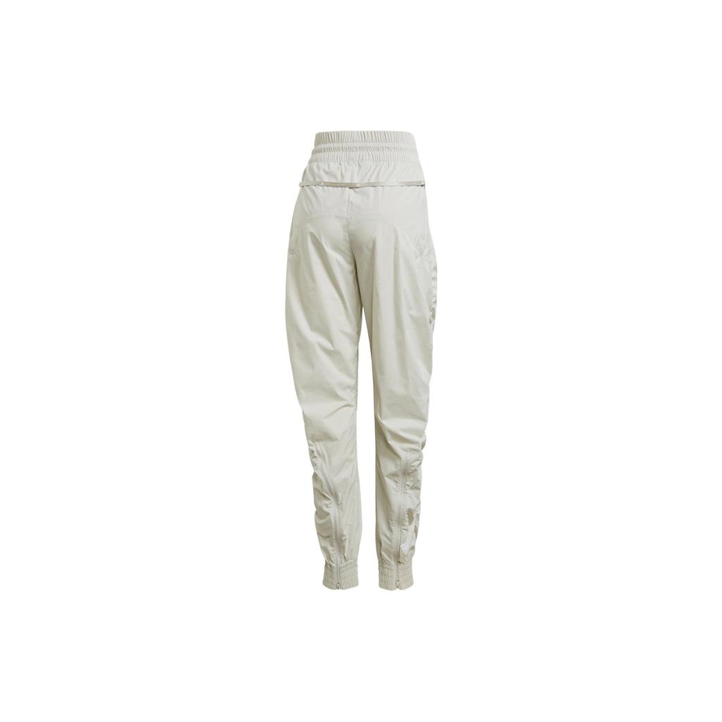 Adidas X Stella McCartney Co-Branded Logo Print Drawstring Joggers Women Bottoms Silver-Gray GQ1213