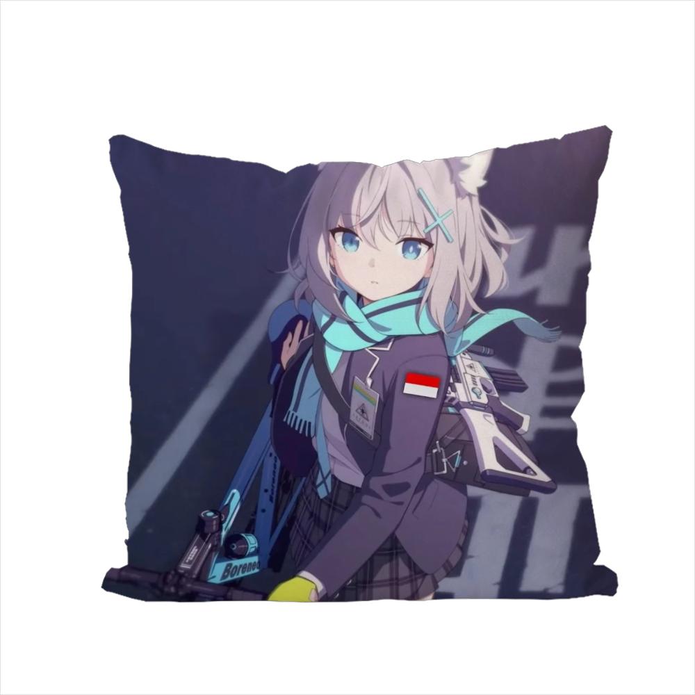 Blue Archive Pillow Case For Car Sofa Decorative Home Doublesided Print Plush Square Throw Pillow Cushion Cover