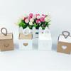10pcs White & Brown Heart Wedding Favor Box Mini Gift Packaging Boxes  Baby Shower