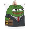 Fancy Pepes Frog  Blanket  Warm Soft Pattern Plush Throw Blanket For Child Couch Chair Sofa Bed Flannel Bedspread Bed Cover