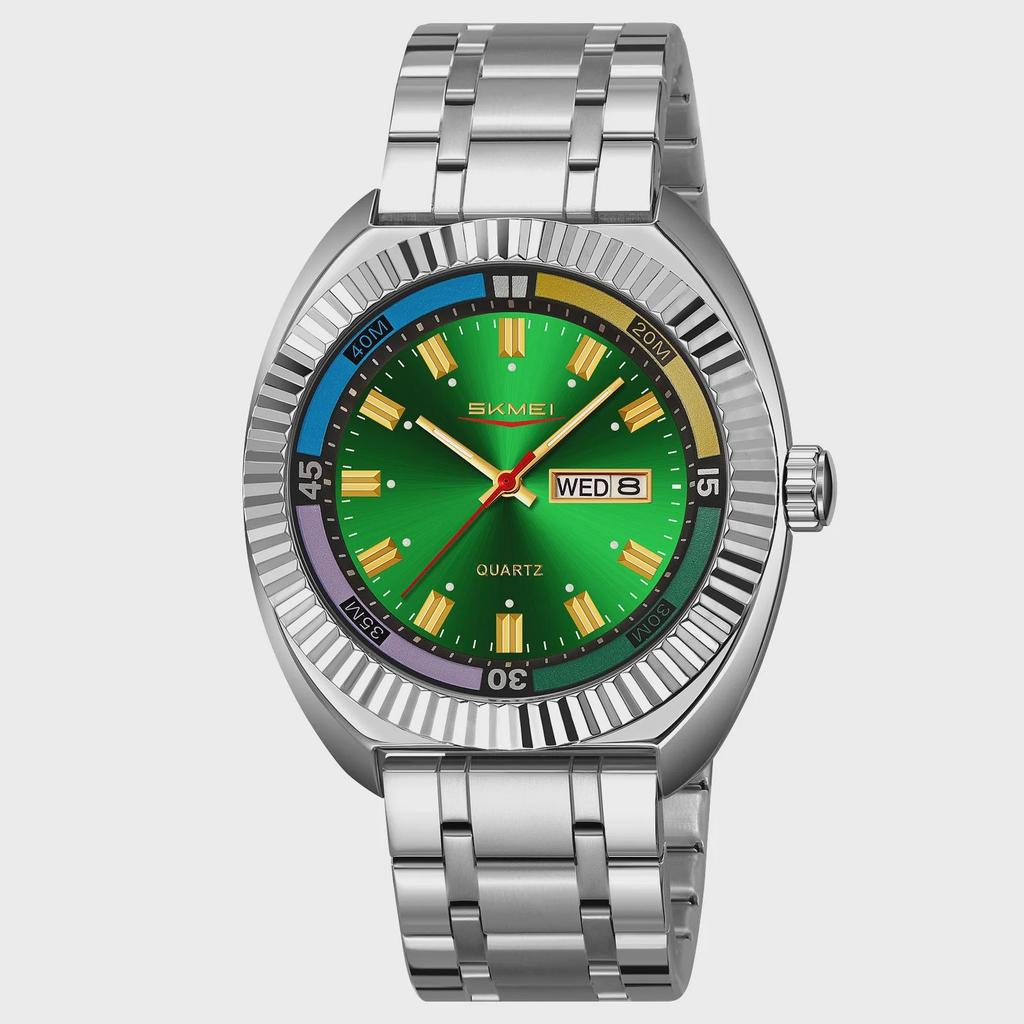 SKMEI Business Fashion Design 3Bar Waterproof Time Week Date Wristwatch Movement Quartz Watches