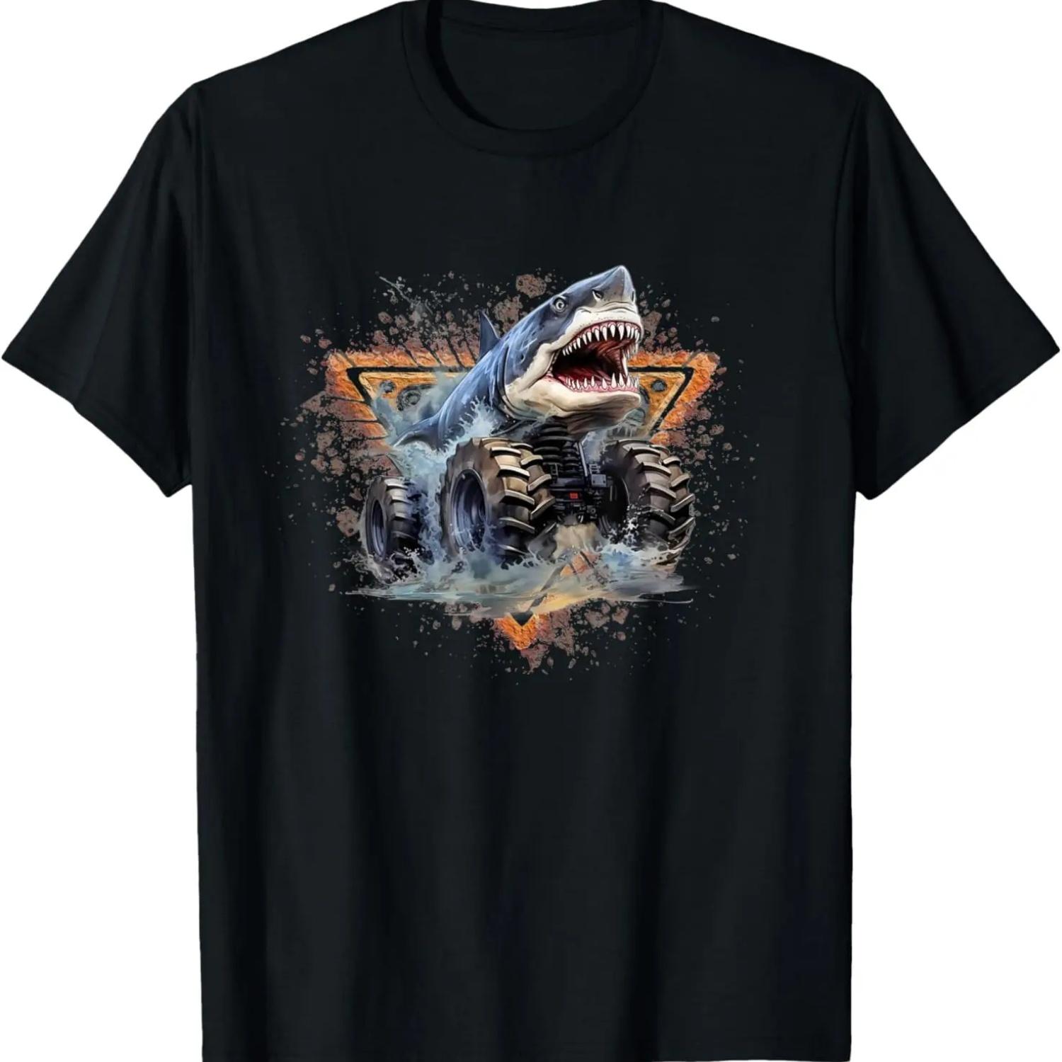 

Monster Truck Sharks Are My Jam Birthday T-Shirt S чёрный