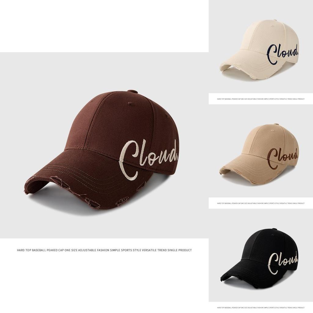 Stylish Black Duckbill Cap For Men And Women Featuring Embroidered Lettering Perfect For Summer Sun Protection